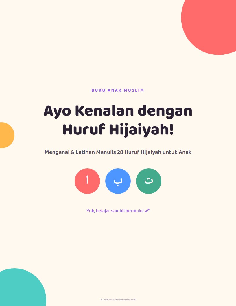 Buku Hijaiyah — Kenalan & Latihan Menulis